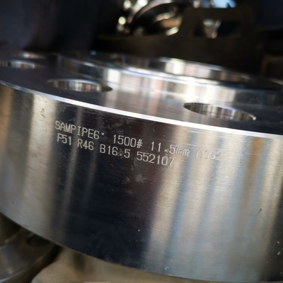 Ring type joint face ASTM A182 F51 duplex  stainless steel high pressure weld neck flange